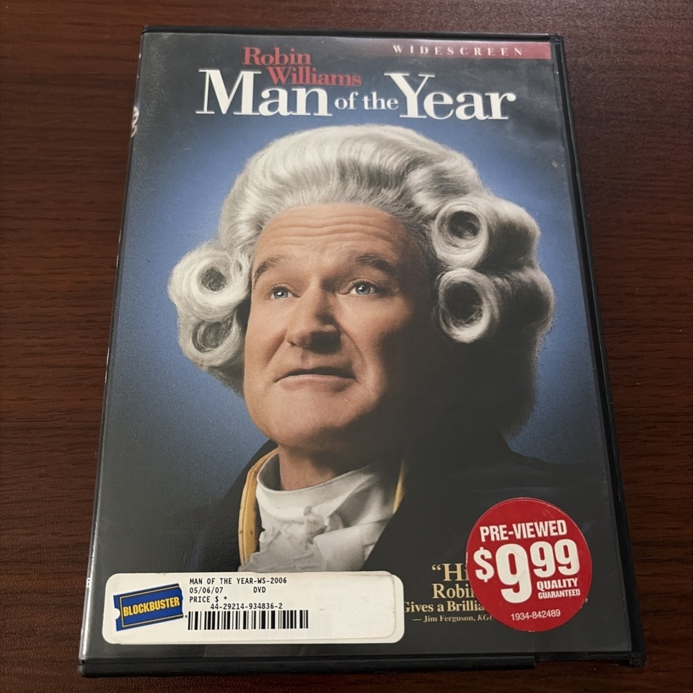 Man of the Year 2006 DVD Robin Williams Widescreen Movie
